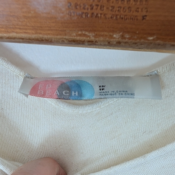 Free People Dress Womens XS White Natural Just Add Sun Midi Beach Slouchy Boho - Picture 4 of 8